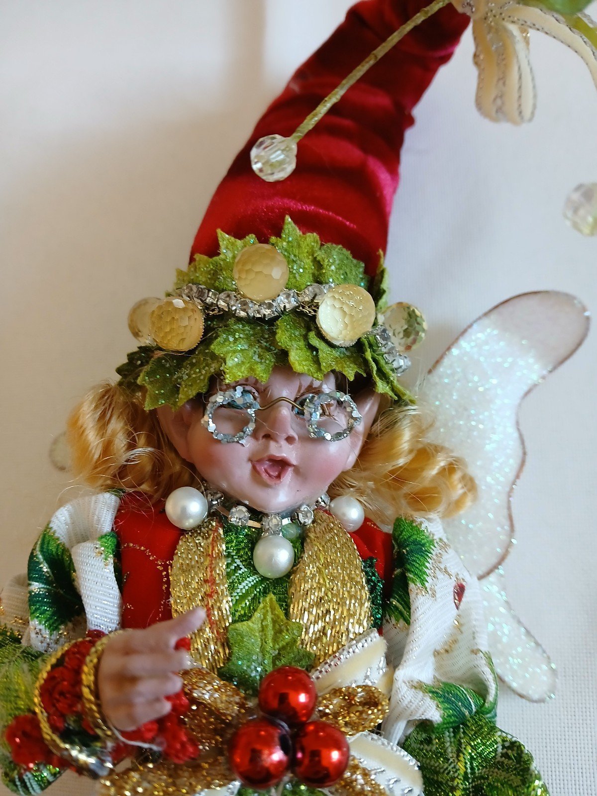Mistletoe & Holly Fairy Christmas Ornament by Mark Roberts
