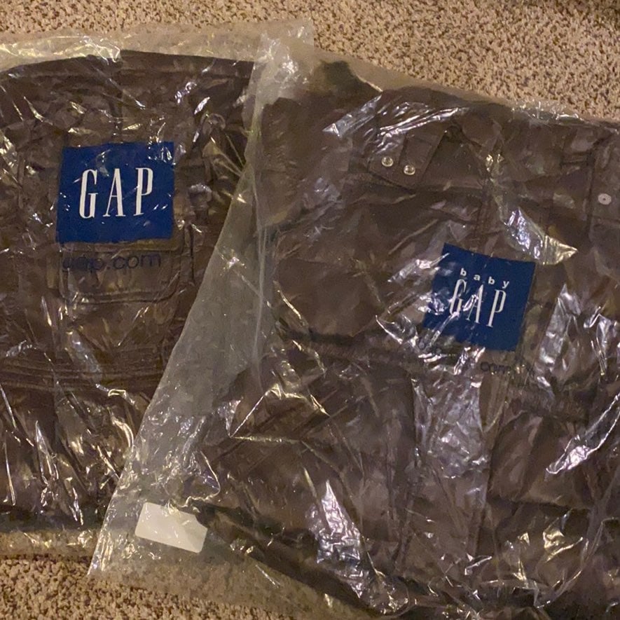 Nwt. Gap girls coat and overalls.