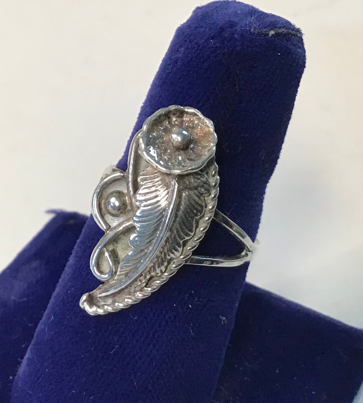 Sterling Squash Blossum Ring
