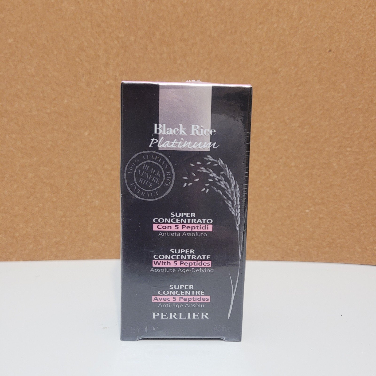Perlier Black Rice Platinum Super Concentrate w/ 5 Peptides - Anti-Aging Serum