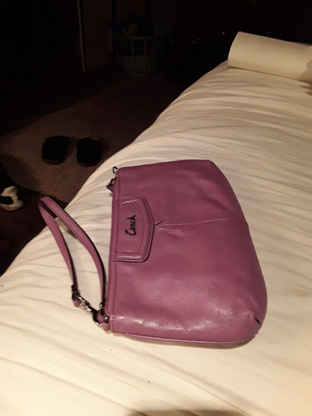 Lilac color wristlet