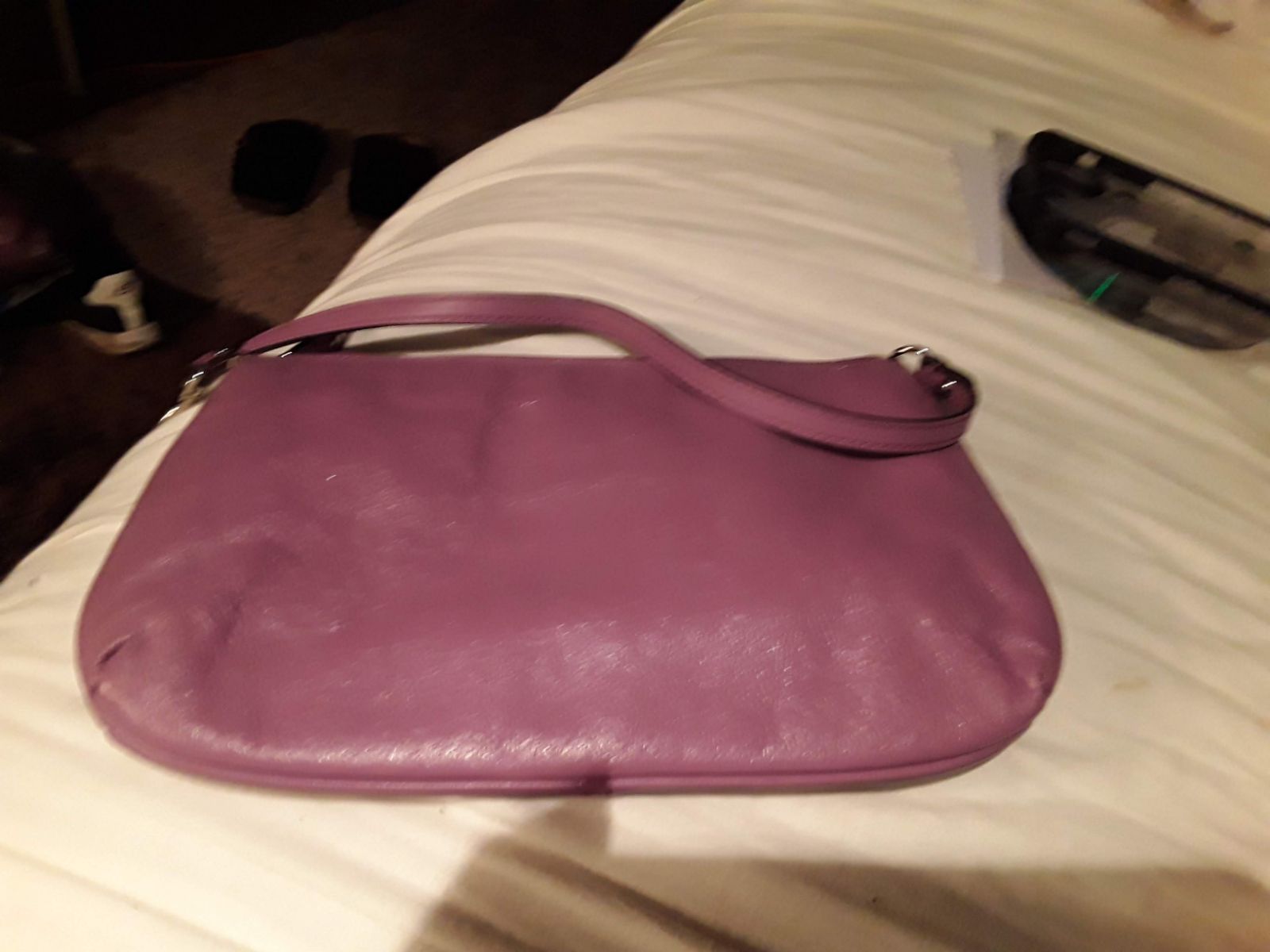 Lilac color wristlet