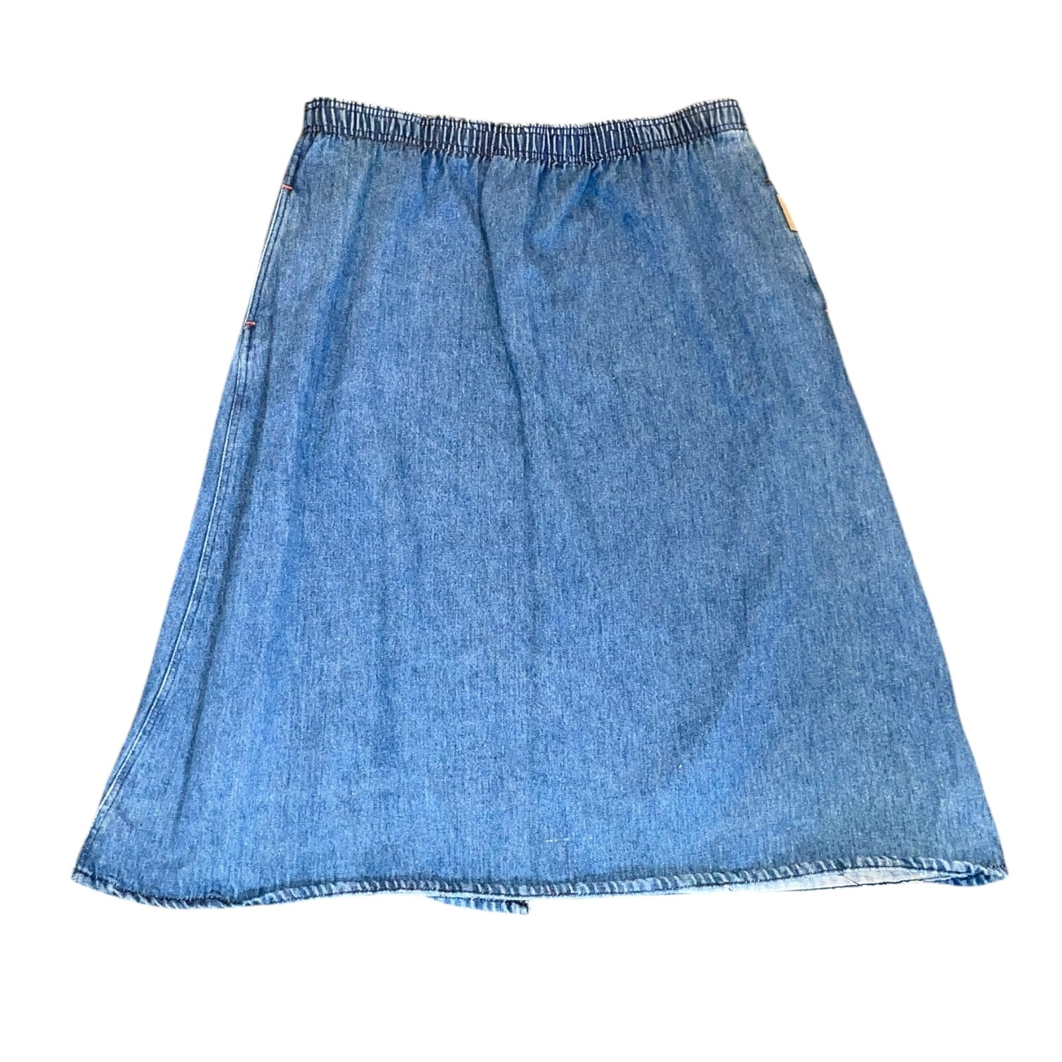90's Vintage Gitano Denim Midi Skirt with POCKETS size Large