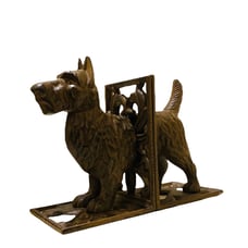 VINTAGE Cast Iron Scottie Scottish Terrier Scotty Dog Bookends Book Ends