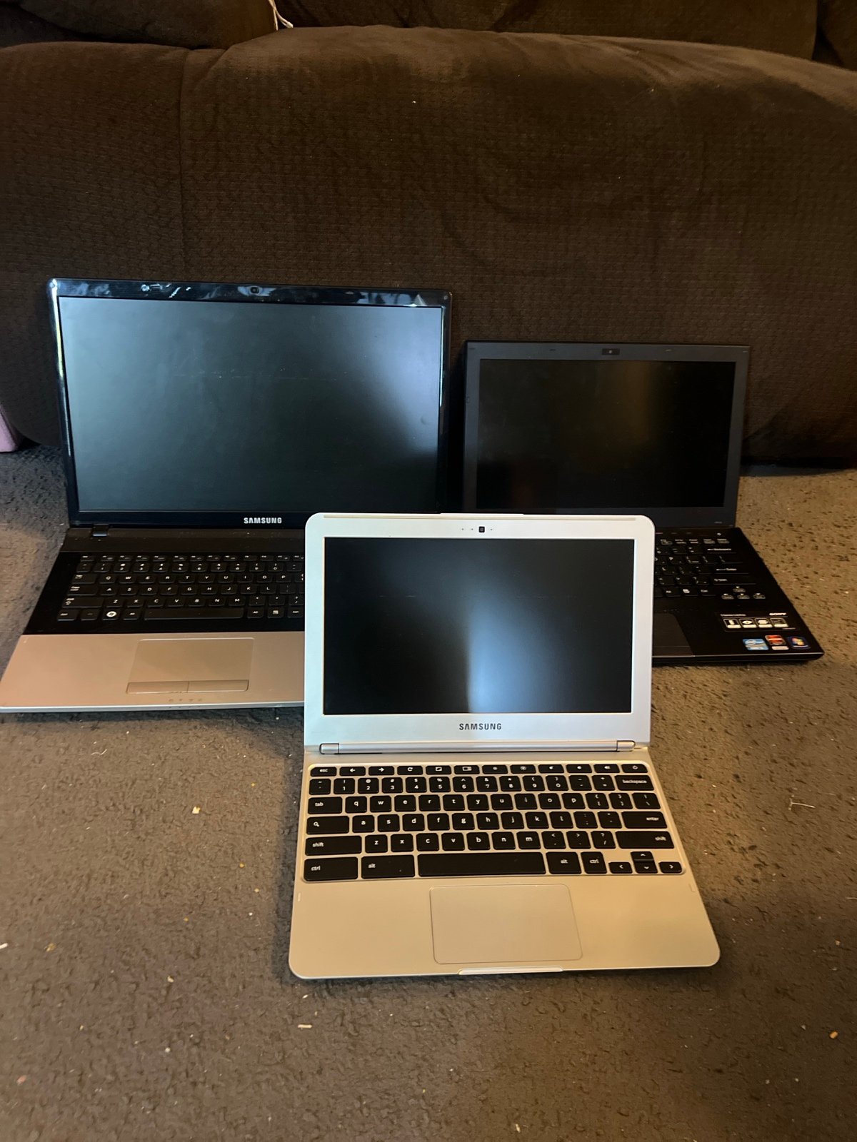 2 Samsung Laptops and one Sony Laptop