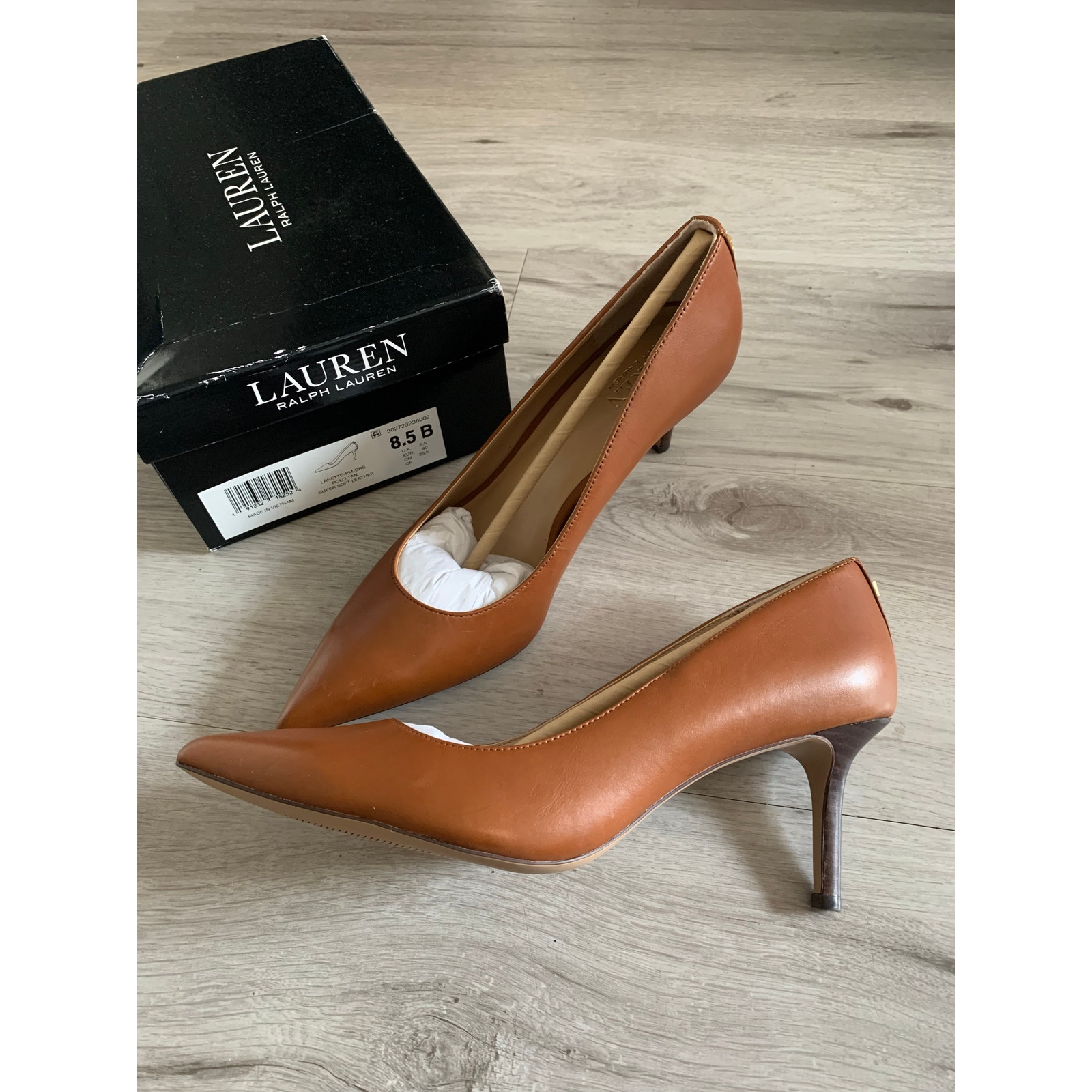 Lauren Ralph Lauren Lanette Leather Pumps