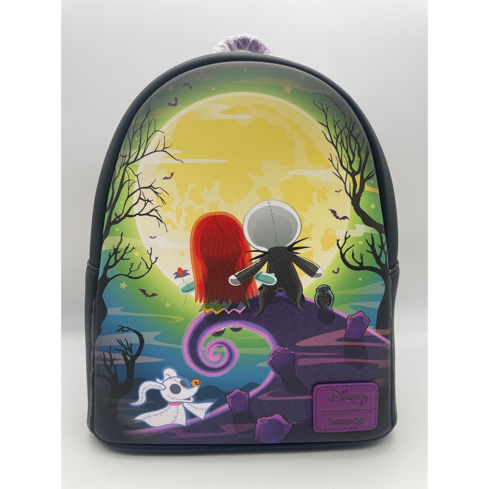Loungefly: Disney's Nightmare Before Christmas (New) Jack & Sally Moon Backpack