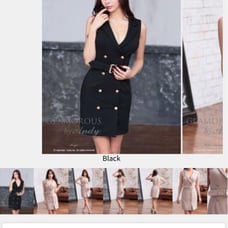 GLAMOROUS Mini Dress GMS-V850 Black