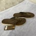 New OluKai Mens Nalukai Leather Flip Flop Sandal Size 8 Tan Tan Shoes