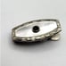 Victorian Abalone and Jet Collar Clip 1in
