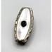 Victorian Abalone and Jet Collar Clip 1in