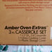 Anchor hocking amber oven set