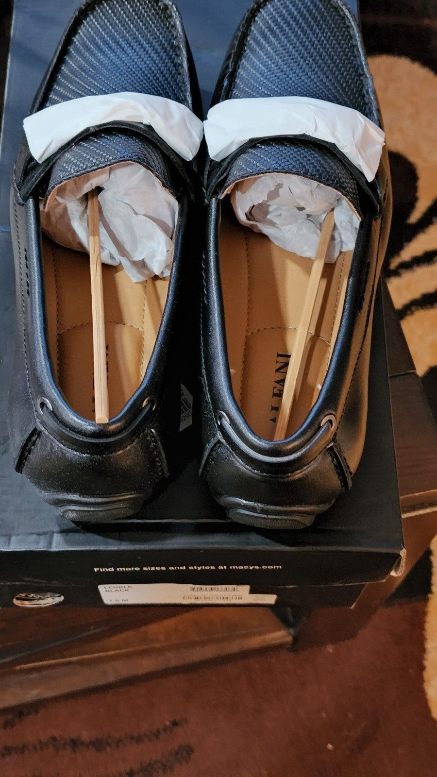 Alfani black loafer sz 7.5
