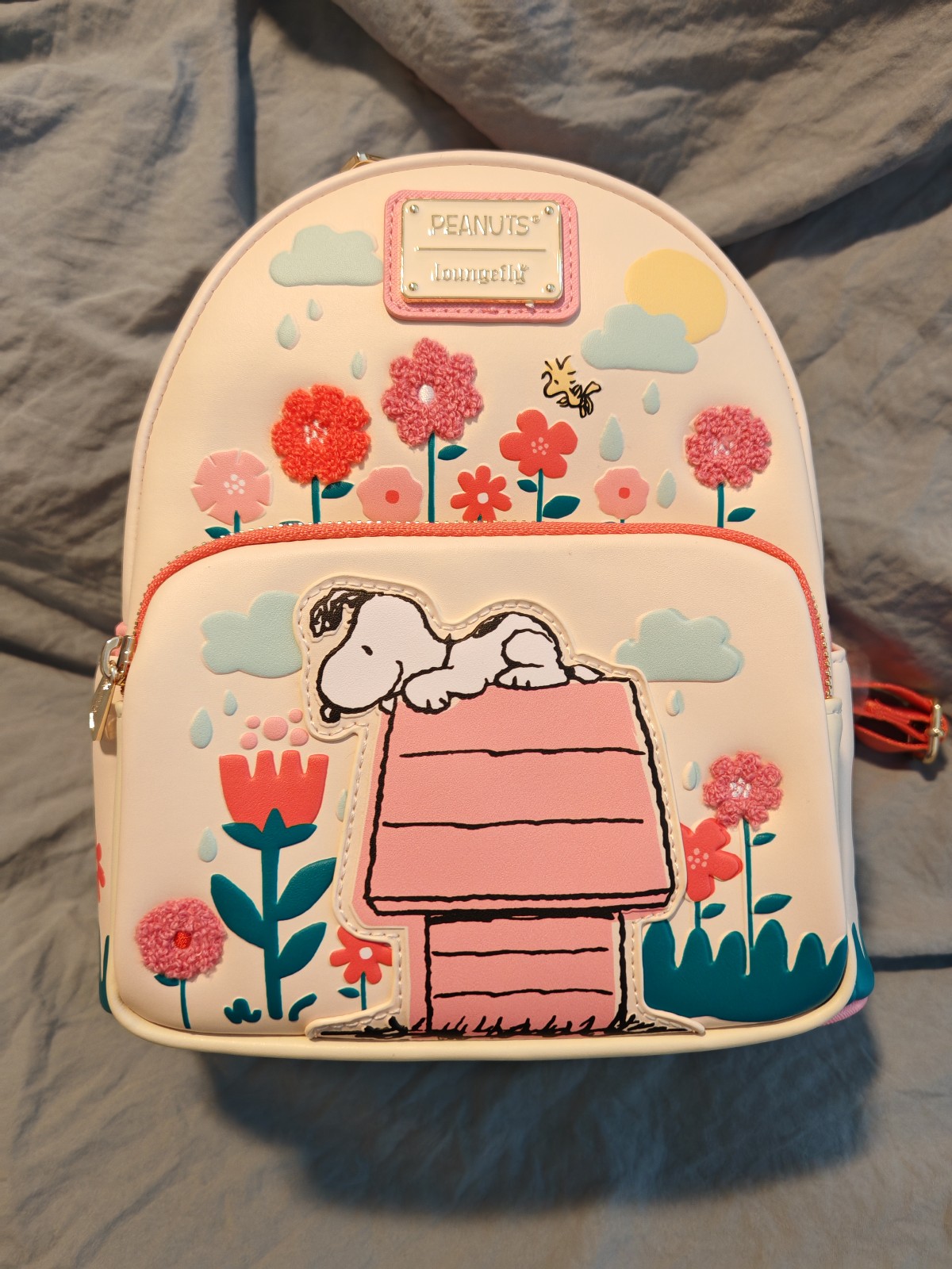 Loungefly Peanuts Snoopy Doghouse Floral Mini Backpack