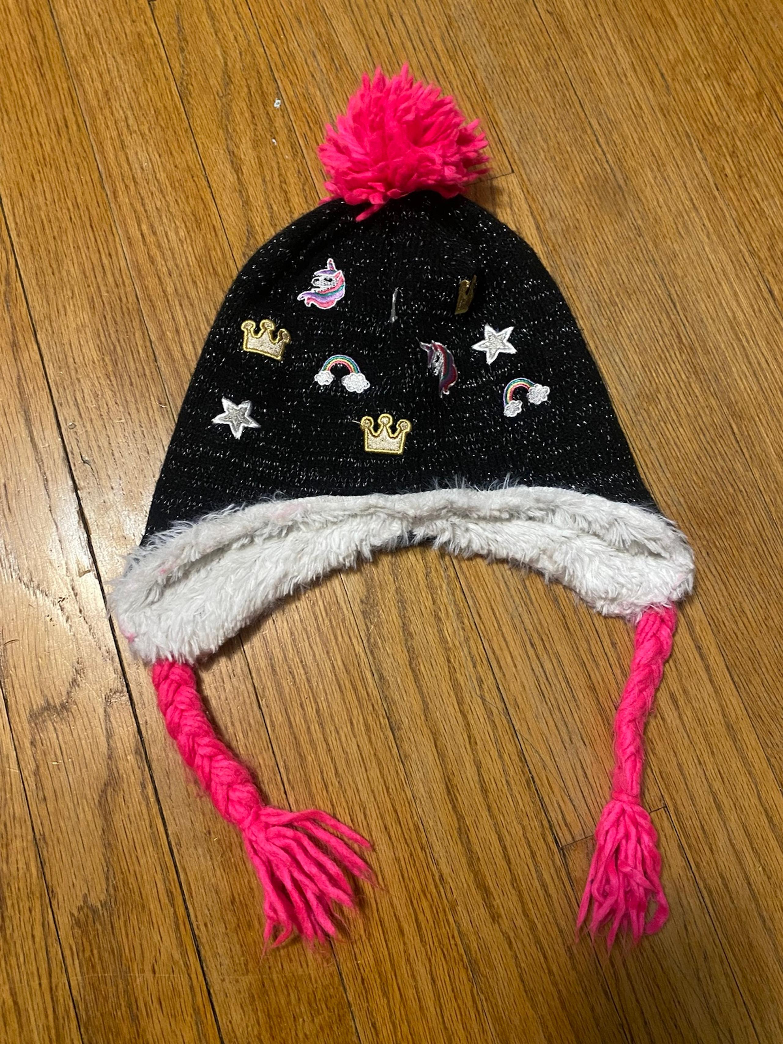 Capelli Knit Fleece Lined Girls Winter Hat size Medium!