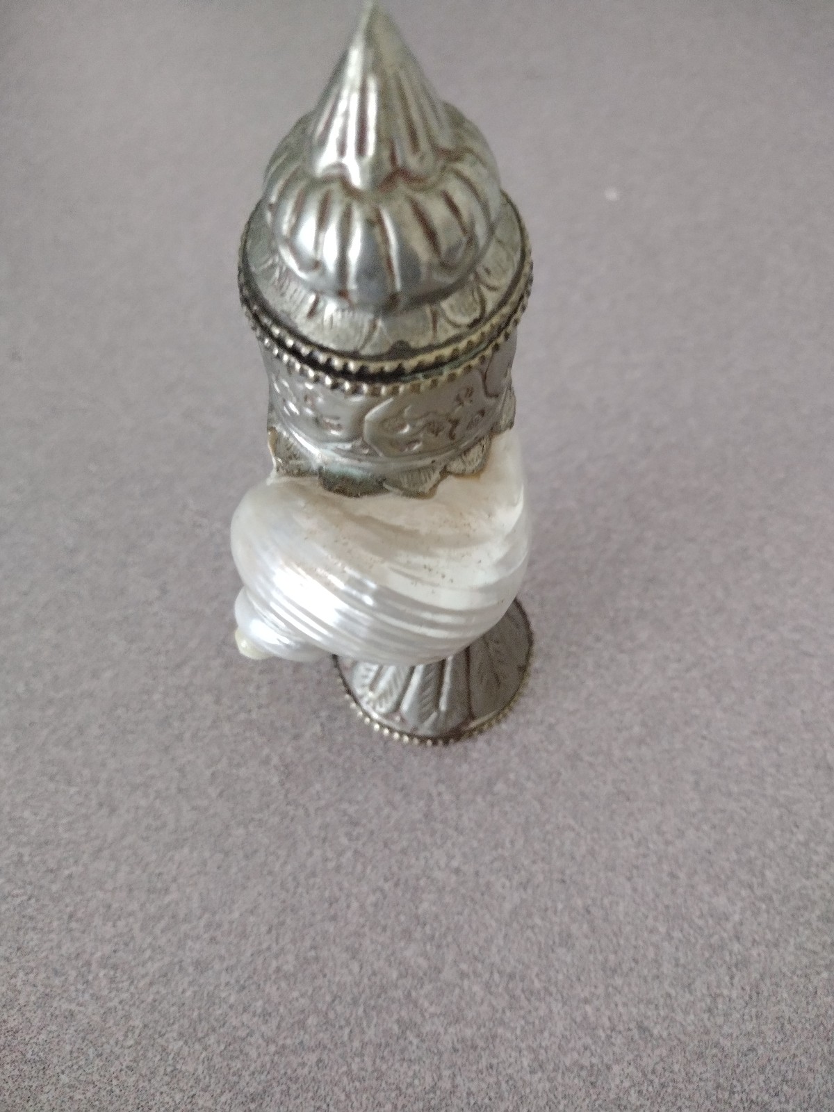 Silver Mounted Nautilus Shell Top Opens