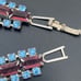 Vintage Unsigned Pave Topaz & Amethyst Rhinestones 7” Bracelet 18g.