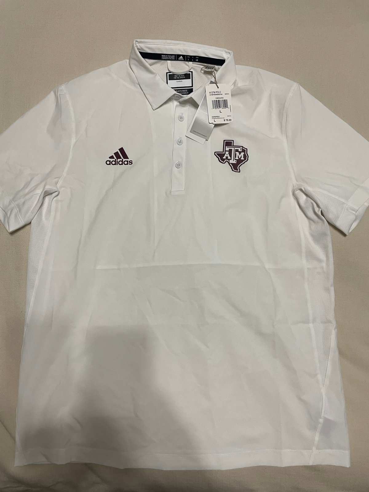 Adidas NCAA Texas A&M polo men’s L