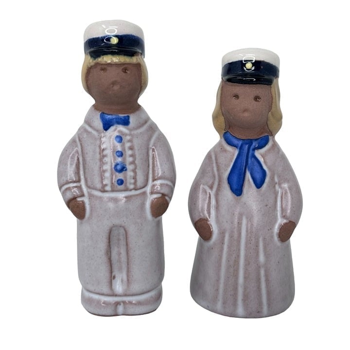 JIE SWEDEN Ceramic Figurine Seaman Student Chef Jie Sweden Vintage Couple