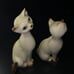 pair of Vintage Ceramic Siamese Cat figures