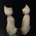 pair of Vintage Ceramic Siamese Cat figures