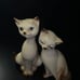 pair of Vintage Ceramic Siamese Cat figures