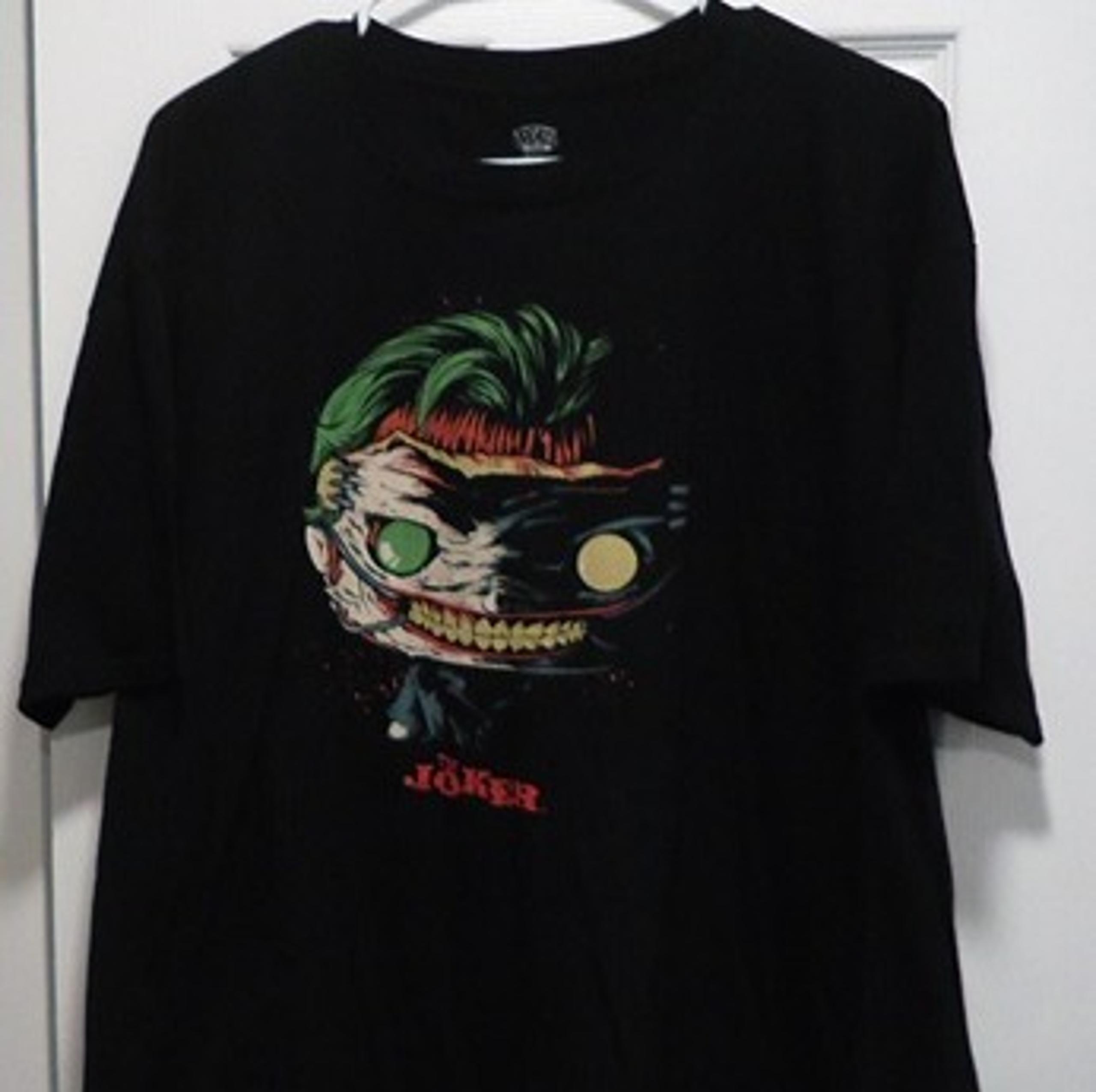 The Joker Funko Pop T-shirt DC Comic Criminal Character Graphic Black Men's 2XL
