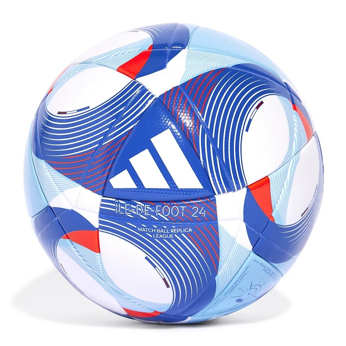 Adidas Olympics LGE Soccer Ball, Size: 5, White / Light Blue