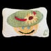 Chandler 4 Corners Mrs. Honey's Happy Hat 9 x 6 Wool Hooked Pillow NWT
