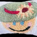 Chandler 4 Corners Mrs. Honey's Happy Hat 9 x 6 Wool Hooked Pillow NWT