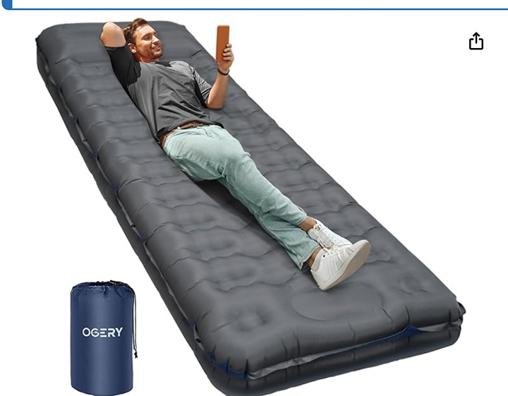NIP OGERY 5” Extra-Thick Single Person Camping Sleeping Pad