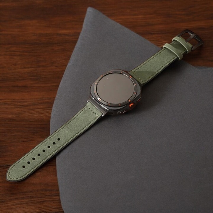 Only Band - Leather Bracelet for Samsung Galaxy Watch Ultra 47mm No Gap Strap