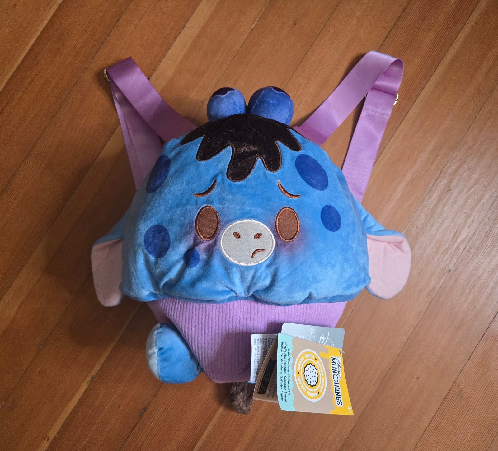 Disney Munchlings eyore blueberry plush backpack