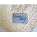 Donna Sharp Quilted Placemats Set of 4 Gold Embroidered Fleur-de-lis 15x18