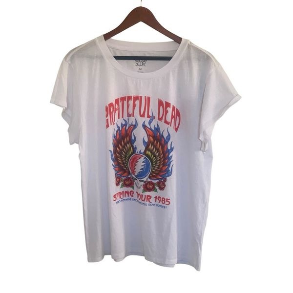 CHASER White Grateful Dead Spring 1985 Tour Graphic Tee - Size M