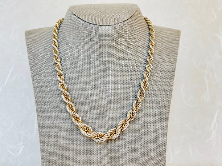 Sterling Silver 18 Rope with Box Intertwined Necklace SN-2942