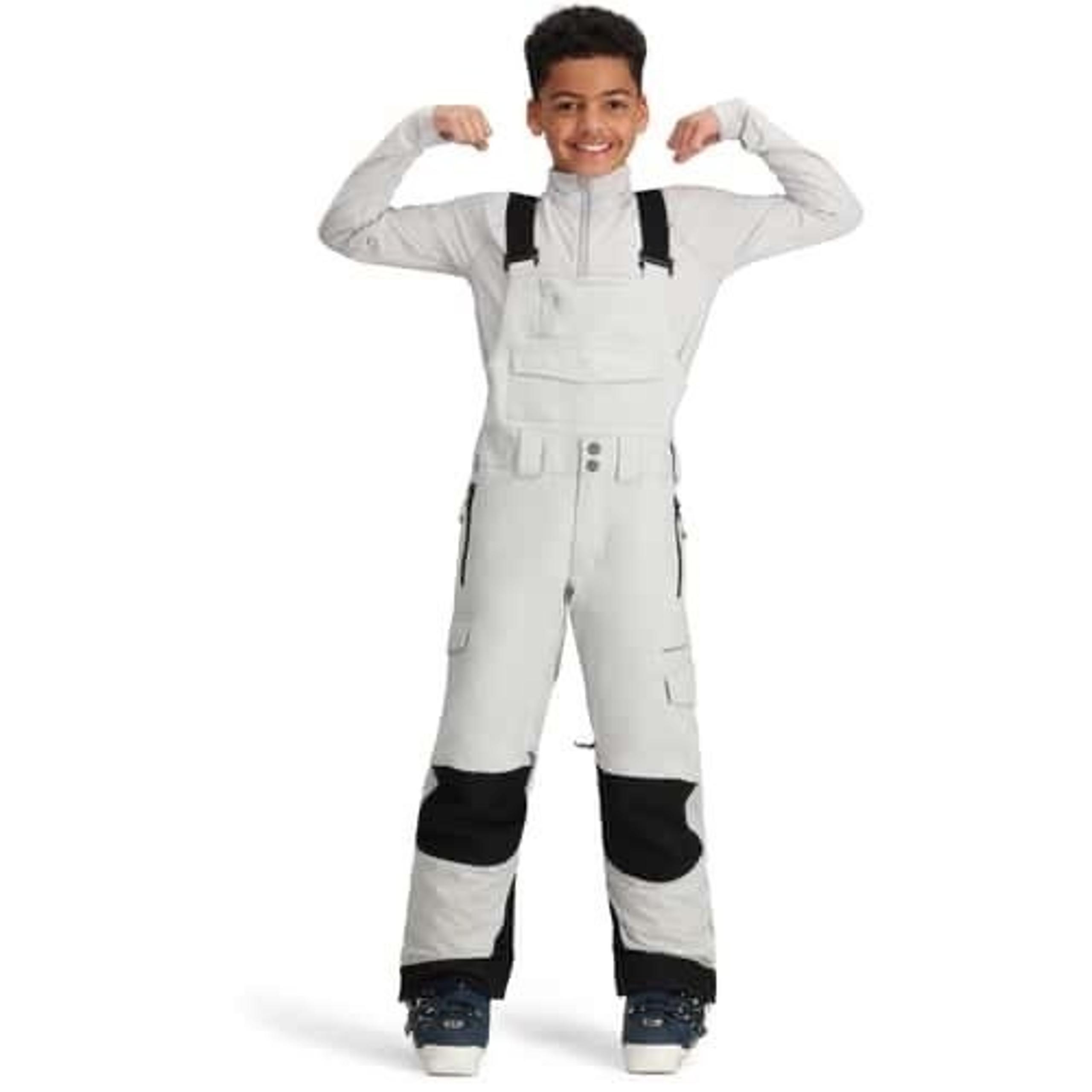 NWT 2025 Obermeyer Boy's Large Carver Bib Snow Pants - Moonstone