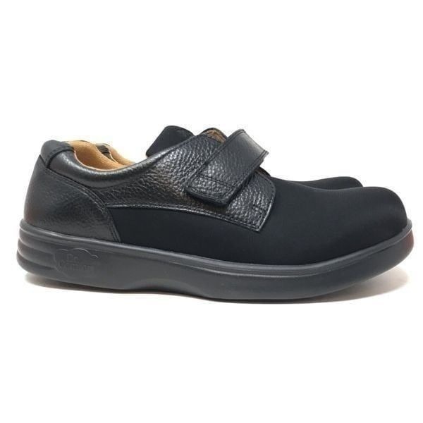 Dr Comfort Annie X Women Size 11M Black Lycra Leather Orthopedic Diabetic Shoes