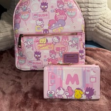 Sanrio Hello Kitty and Friends Loungefly Mini Backpack and Wallet