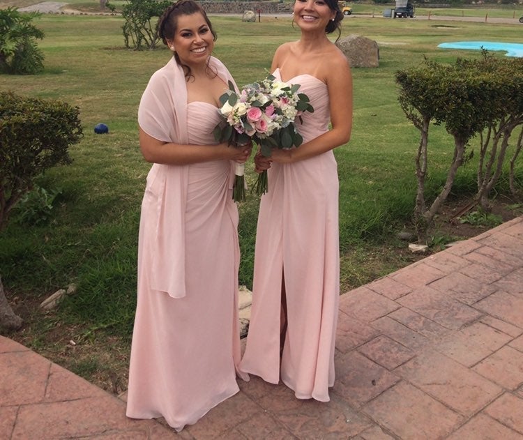 Strapless Blush Gown Dress size 4