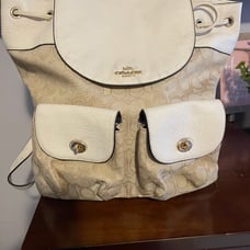 Real coach bag - backpack 12 inch long by 12 inches wide