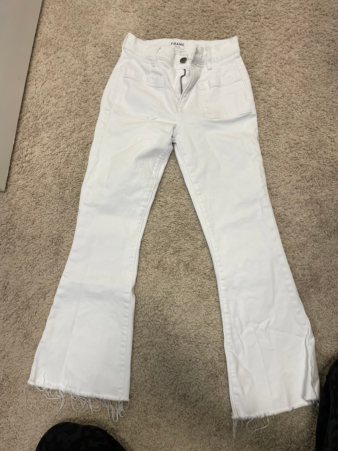 FRAME white jeans