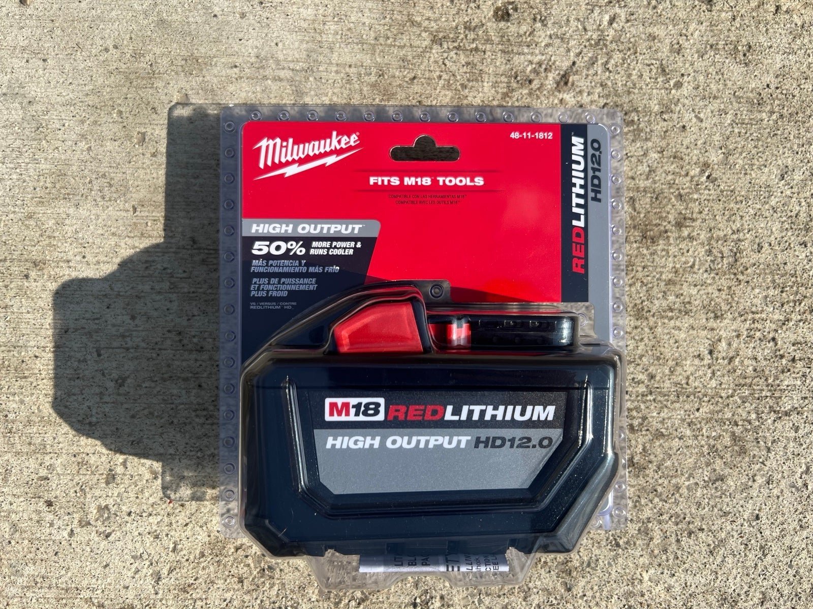 2 Milwaukee M18 Red Lithium High Output HD 12.0 battery