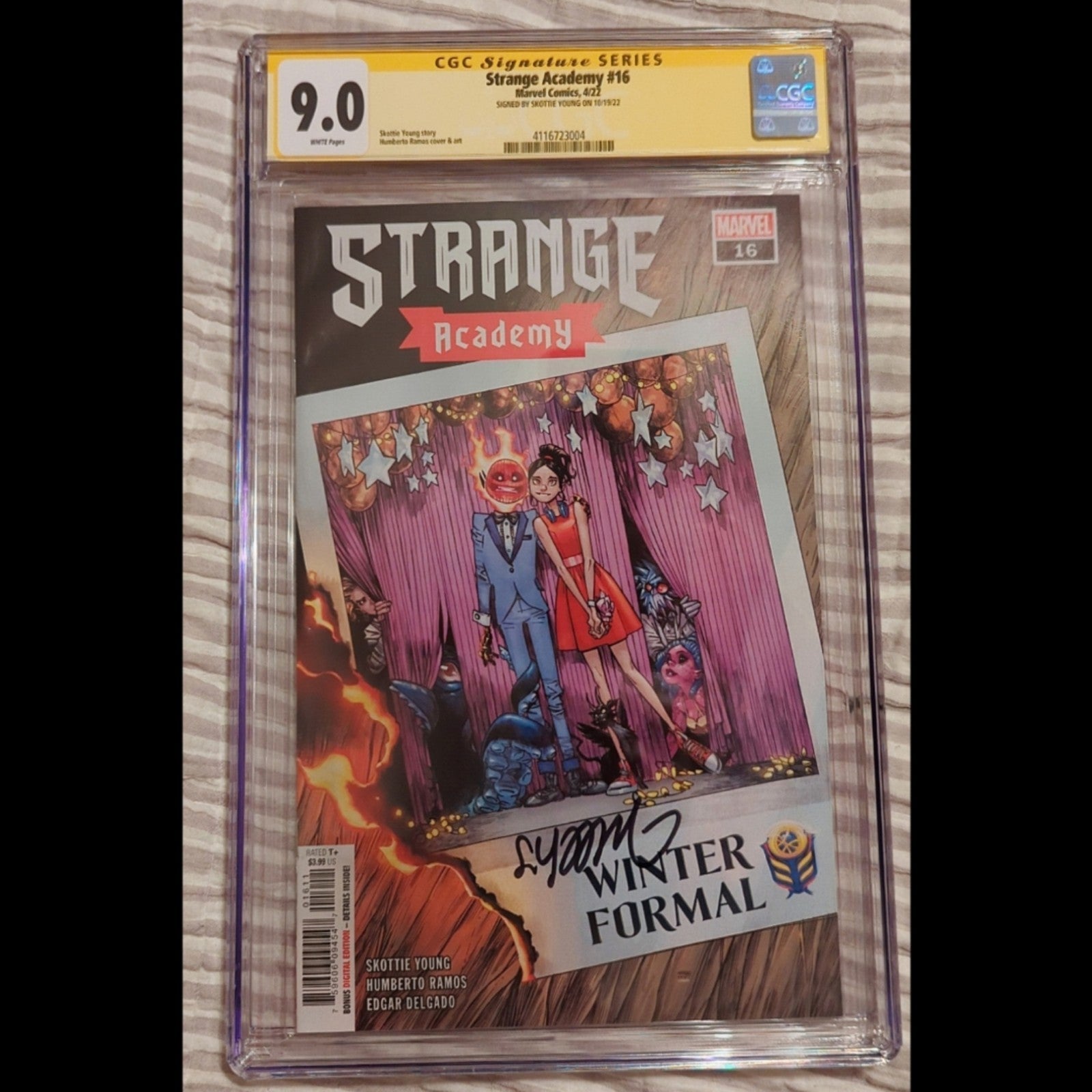 Strange Academy #16 CGC 9.0 - 1st app of Howie - signed by Skottie Young