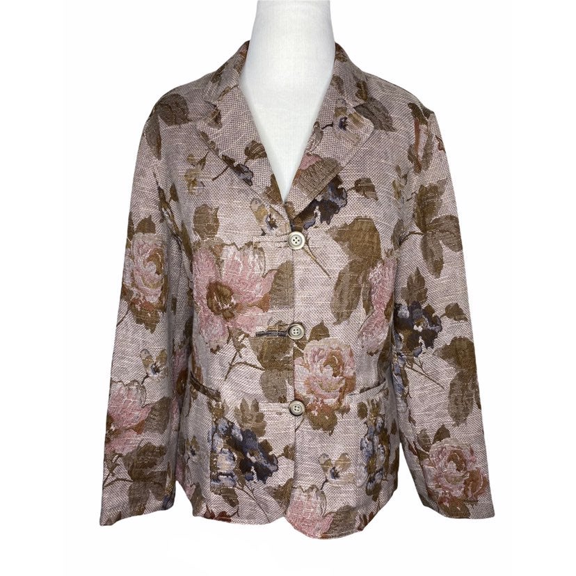 J. Jill Vintage Look Floral Blazer Cottagecore
