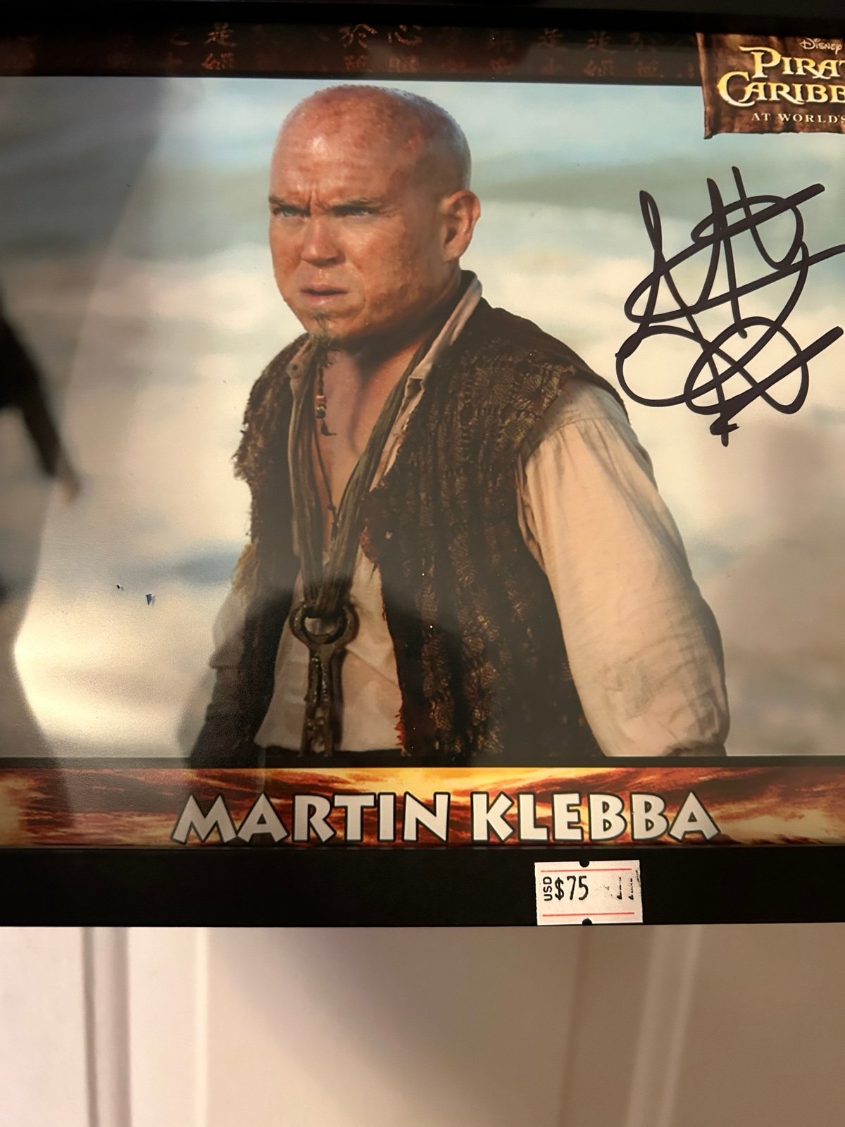 signed 8x10 Martin klebba authentic jsa authentic