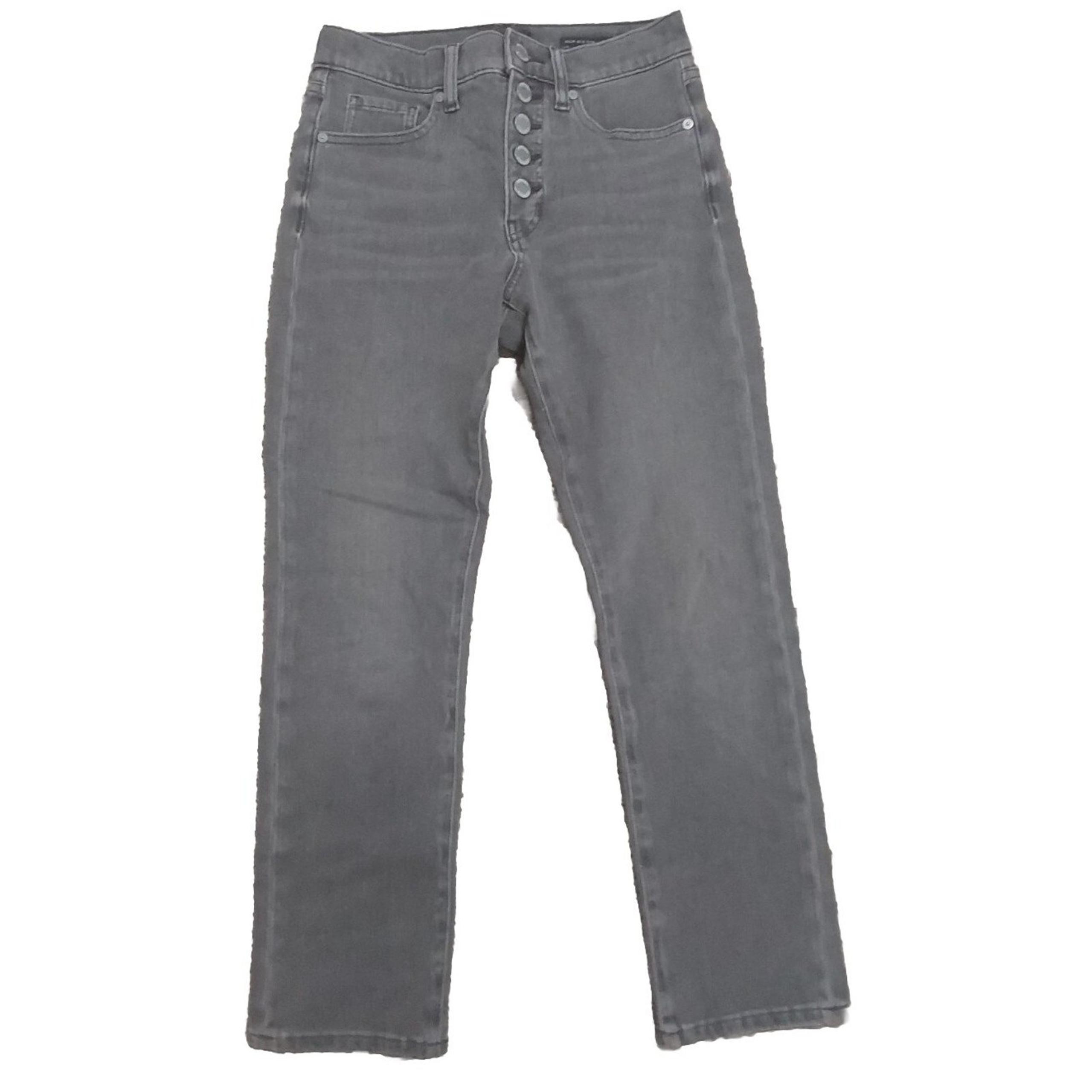 *NWT* Womens Banana Republic Size 25 Short High Rise Slim Button Jeans #21y27