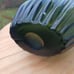 Hand blown Green Glass vase, large
