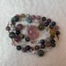 Strawberry Quartz Piyao with tourmaline
