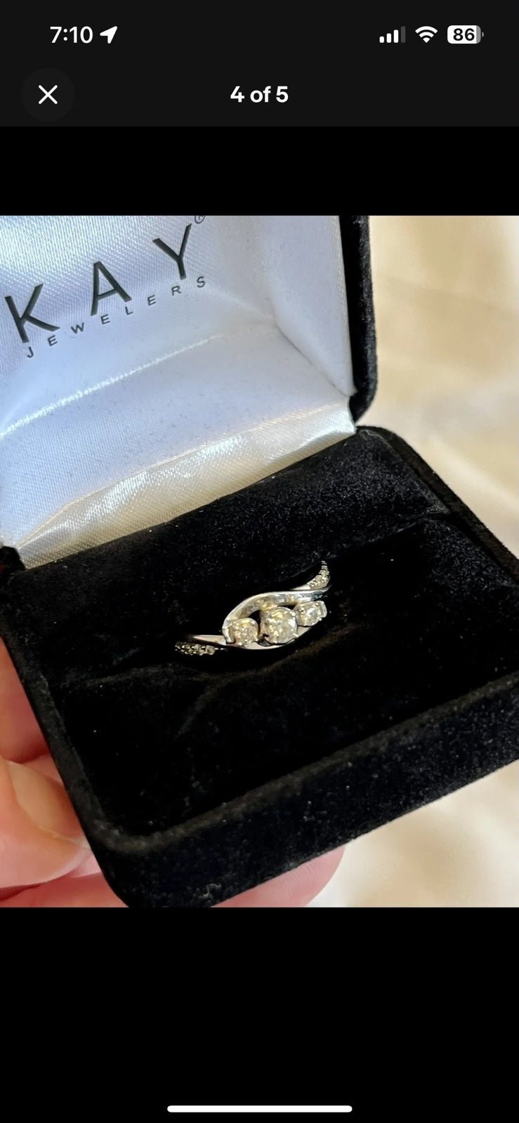 Three stone diamond Ring